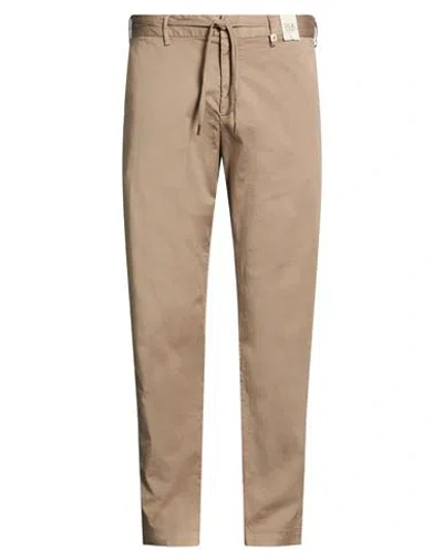 Myths Man Pants Taupe Size 40 Cotton, Silk, Elastane In Grey
