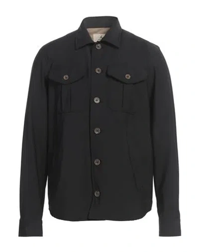 Myths Man Shirt Black Size 40 Wool, Polyester, Elastane