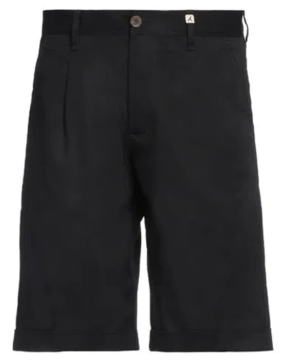 Myths Man Shorts & Bermuda Shorts Black Size 30 Cotton, Elastane