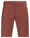 Myths Man Shorts & Bermuda Shorts Brown Size 32 Virgin Wool