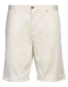 Myths Relaxed Fit Shorts With Elastic Drawstring Waistband In White