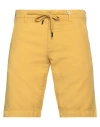 Myths Man Shorts & Bermuda Shorts Marigold Size 28 Lyocell, Linen, Cotton In Yellow