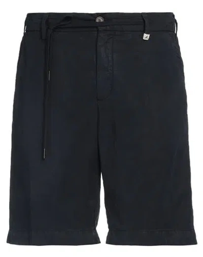 Myths Man Shorts & Bermuda Shorts Midnight Blue Size 36 Lyocell, Linen, Cotton