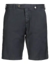 Myths Man Shorts & Bermuda Shorts Navy Size 38 Virgin Wool In Black