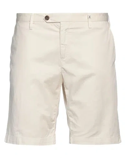 MYTHS MYTHS MAN SHORTS & BERMUDA SHORTS OFF WHITE SIZE 40 COTTON, ELASTANE