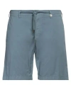Myths Man Shorts & Bermuda Shorts Pastel Blue Size 38 Cotton, Elastane
