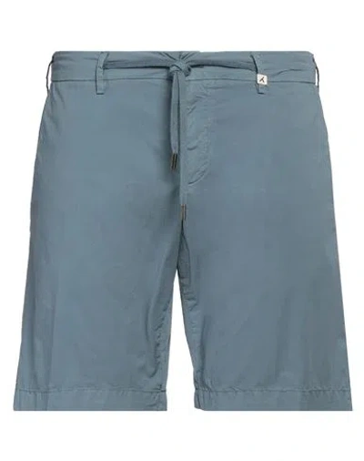 Myths Man Shorts & Bermuda Shorts Pastel Blue Size 38 Cotton, Elastane In Blue