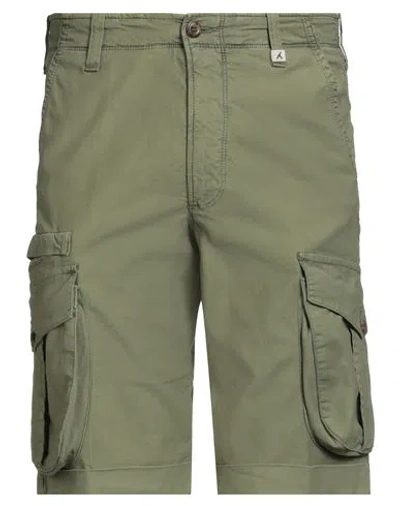 Myths Man Shorts & Bermuda Shorts Sage Green Size 28 Cotton, Elastane