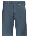 Myths Man Shorts & Bermuda Shorts Slate Blue Size 34 Virgin Wool