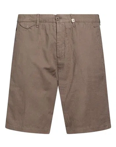 Myths Man Shorts & Bermuda Shorts Taupe Size 32 Linen, Cotton In Gray