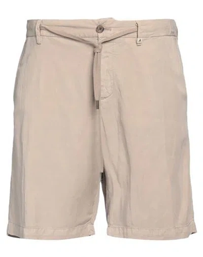 Myths Man Shorts & Bermuda Shorts Taupe Size 42 Lyocell, Linen, Cotton In Grey