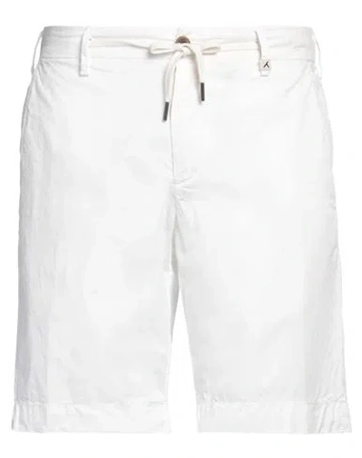 Myths Man Shorts & Bermuda Shorts White Size 30 Cotton, Elastane In White