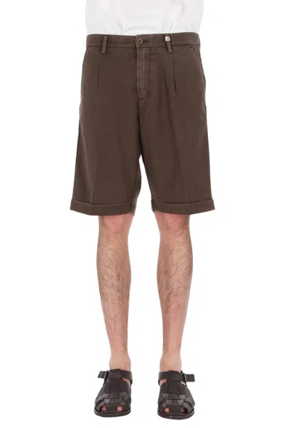 Myths Men's Stylish Mini Shorts In Brown