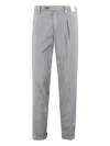 Myths Medium Grey Chino Trousers With Pleated Legs