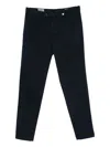 Myths Pleated Cotton Trousers In Black