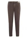 Myths Pleated-front Trousers In Brown