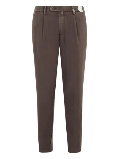 Myths Pleated-front Trousers In Brown