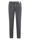 Myths Pleated-front Trousers In Gray