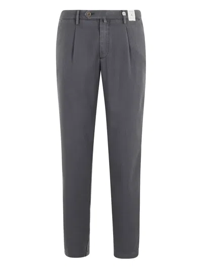 Myths Pleated-front Trousers In Gray