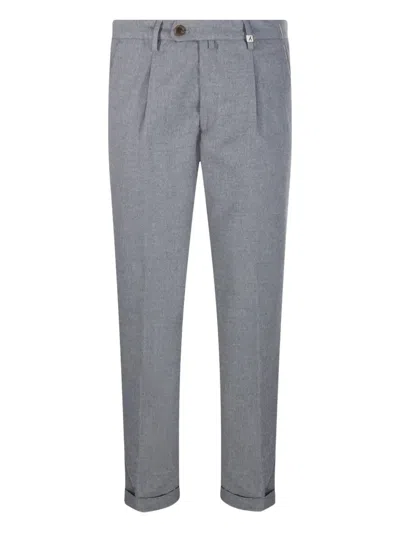 Myths Pleated-front Trousers In Gray