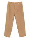 Myths Pleated-front Trousers In Brown