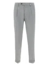 Myths Pleated-pocket Trousers In Gray