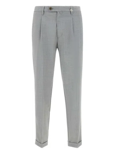 Myths Pleated-pocket Trousers In Gray