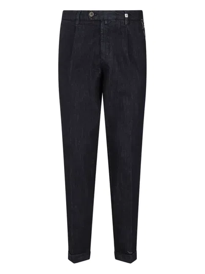 Myths Denim Stretch Pants In Black