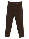 Myths Pleated Trousers In Brown
