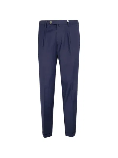 Myths Pleated Wool Trousers In Black