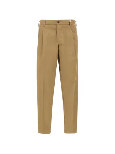 Myths Pleats Flap Trousers In Brown