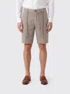 Myths Elasticated Drawstring Shorts In Brown