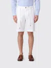 Myths Elasticated-waist Drawstring Shorts In White