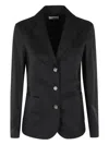 Myths Single-breasted Patch-pocket Blazer In Black