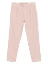 Myths Soft Cotton-linen Trousers With Tapered Fit