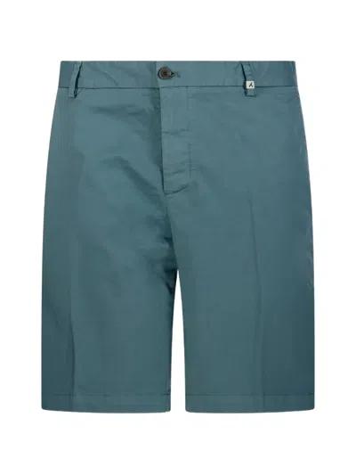 Myths Straight-leg Belt-loop Shorts In Green
