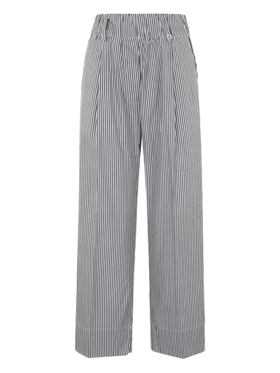 MYTHS STRIPED COTTON TROUSERS