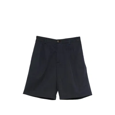 Myths Tailored Cotton-tencel Shorts In Gray