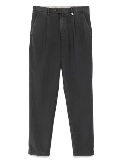 Myths Tailored Gray Trousers With Classic Waistband In Grey