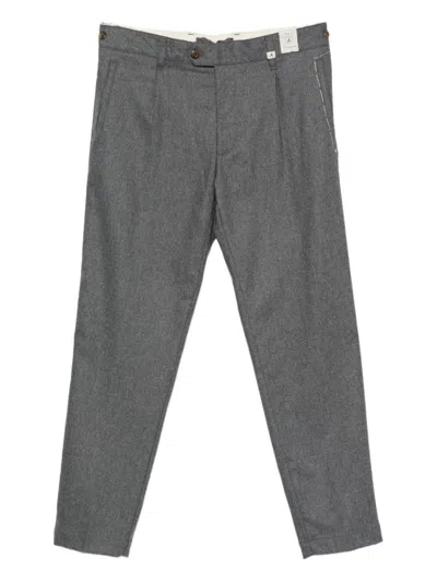 MYTHS TAILORED GRAY TROUSERS WITH FRONT PLEATS
