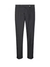 Myths Tailored Long Pants With Pleats And Textured Finish In Gray