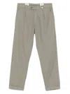 Myths Tapered Trousers In Sophisticated Tortora Hue