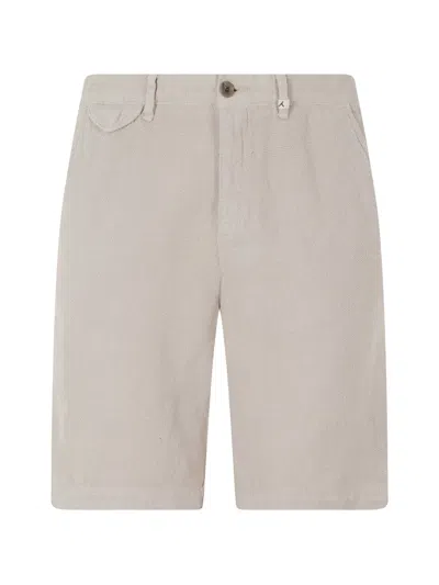 Myths Textured Bermuda Shorts In Neutral