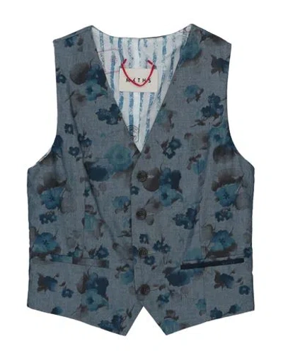 Myths Babies'  Toddler Boy Vest Slate Blue Size 4 Cotton