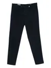 Myths Pleated Cotton Trousers In Black