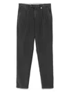 Myths Anthracite Grey Virgin Wool Trousers In Grey