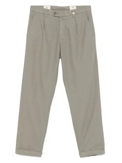MYTHS MYTHS TAUPE COTTON-BLENDED TROUSERS