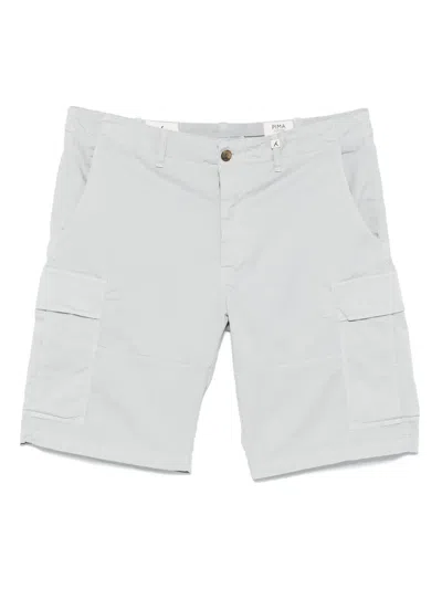 Myths Twill Cargo Shorts In Grey