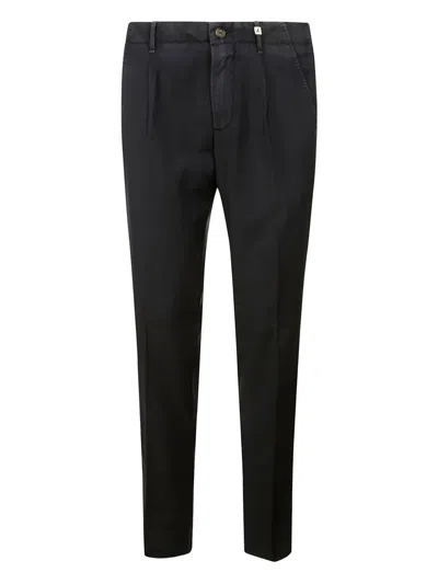 Myths Virgin Wool Pleated Trousers In Black