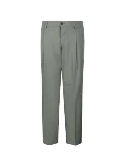 Myths Virgin Wool Tailored Trousers In Gray